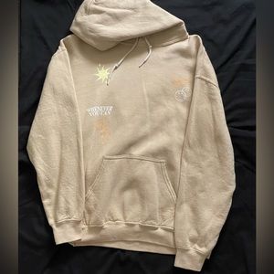 Tan Pacsun patchwork sweatshirt